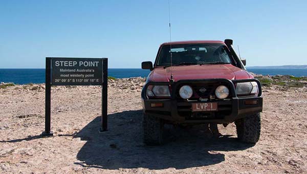 Steep Point, the most westerly point of mainland Australia